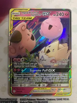 Pokemon TCG Togepi & Cleffa & Igglybuff GX Ultra Rare Holo 240HP 143/236 - Image 1