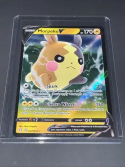 Pokemon TCG Morpeko v Shining Fates Holo Ultra Rare Card 037/072 Mint Condition - Image 1