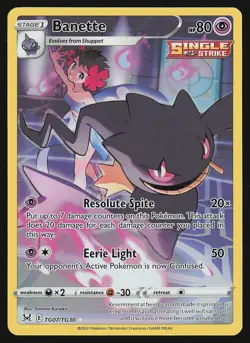 SWSH11: Lost Origin Trainer Gallery Banette #TG07/TG30 Pokemon Card - Image 1