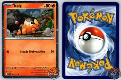 Tepig (Cosmos Holo) 029/217 Miscellaneous Cards & Products NM Holo Pokemon Card - Image 3