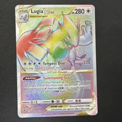 Lugia V STAR 202/195 Rainbow Secret Rare- Pokemon TCG: Silver Tempest- NM - Image 1