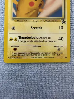 2001 Pikachu #26 SNAP WOTC Black Star Promo Vintage Pokemon Card NM/LP English - Image 3