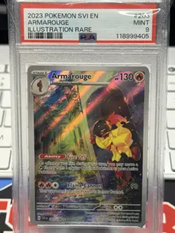 Armarouge 203/198 S&V Base Set Holo Illustration Rare Pokemon Card PSA 9 - Image 1