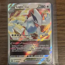 Lugia VSTAR & Radiant Jirachi Holo Silver Tempest Pokemon TCG Card Lot (2) - Image 1