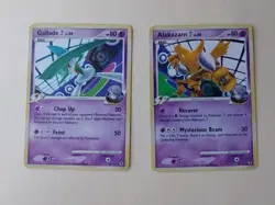 Gallade 20/111 & Alakazam 38/111 Rising Rivals Non Holo 2009 Pokemon TCG - MP - Image 1