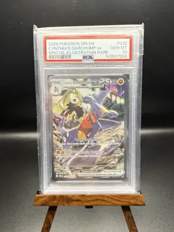 2025 Pokemon Destined Rivals Cynthia's Garchomp ex #232/182 PSA 10 GEM MINT - Image 1