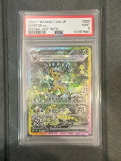 [OBO/MSG] Pokemon Card Leafeon Ex Sar Psa9 - Image 1