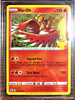 Ho-Oh Holo Rare #001|BGS GEM MINT 9.5|2021 SWSH Celebrations|Pokemon TCG|Stamped - Image 2
