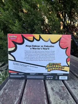 Pokemon Ascended Heroes Mega Emboar EX Box Sealed New - Image 2