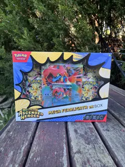 Pokemon TCG Mega Evolution Ascended Heroes Mega Feraligatr ex Box New & Sealed - Image 1