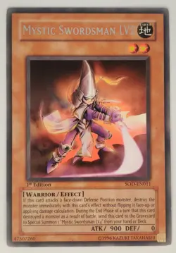 Yu-Gi-Oh! : Mystic Swordsman LV2 - 1st Edition Rare | SOD-EN011 NM - Image 1