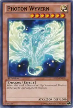 1x Photon Wyvern - 1st Edition NM Eng YuGiOh - Battle Pack 2 - Image 1