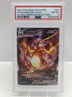 PSA 8 Charizard VMAX SWSH261 Pokemon Ultra Premium Collection - Image 1