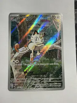 Pokemon Meowth 106/094 – Phantasmal Flames – English IR (Illustration Rare) - Image 1