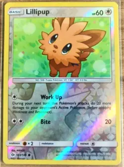Lillipup 103/149 Common Reverse Holo SM Base Set Pokemon Card - Image 1