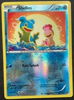 Shellos 28/114 Common Reverse Holo XY - Steam Siege Pokemon Card - Image 1
