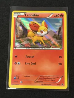 Fennekin 8/39 Common Holo Kalos Starter Set Pokemon Card - Image 1