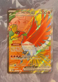 Ethan's Ho-Oh EX 209/182 S&V Destined Rivals Ultra Rare Full Art Pokemon TCG NM - Image 1
