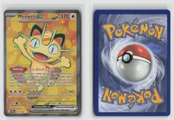 Meowth Ex #107/088 Me03 Perfect Order Ultra Rare Pokemon TCG NM - Image 3