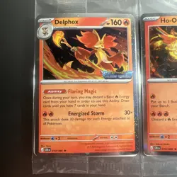 Pokemon TCG Chaos Rising Promo Holo 3-Card Lot Ho-Oh Keldeo Delphox GameStop Lot - Image 3