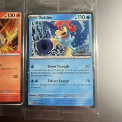 Pokemon TCG Chaos Rising Promo Holo 3-Card Lot Ho-Oh Keldeo Delphox GameStop Lot - Image 4