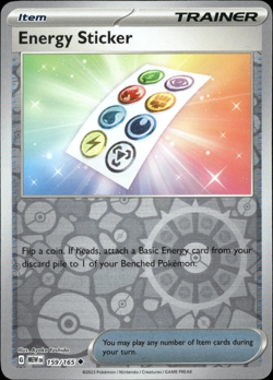 Energy Sticker 159/165 - S&V 151 - Reverse Holo Uncommon - Pokemon TCG NM - Image 1