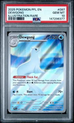 Dewgong 097/098 - PSA 10 Gem Mint - Phantasmal Flames - Pokemon Tcg - Image 1