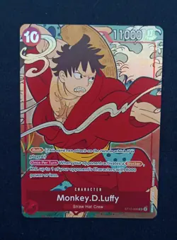 Monkey D Luffy ST10-006 English Version 1st Anniversary Set Promo One Piece Card - Image 2