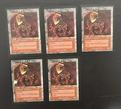 MTG 5X PROMO DCI DRAGON TOKEN ONSLAUGHT VERSION PLAYER REWARDS MAGIC CARDS - Image 3