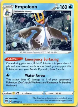 Empoleon - (Cosmos Holo) Holo Rare Miscellaneous Cards & Products 037/172 NM - Image 1