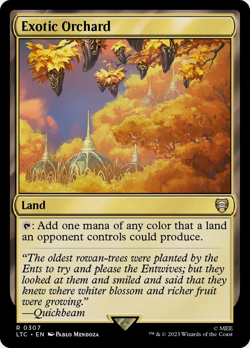 Exotic Orchard MTG Rare Lord of the Rings Magic: The Gathering Commander Land - Image 1