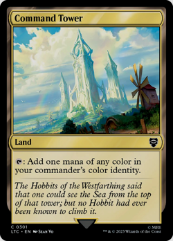 Command Tower MTG Common Lord of the Rings Magic: The Gathering Commander Land - Image 1