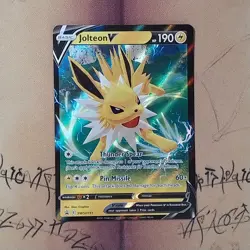 Jolteon V SWSH151 Black Star Promo Holo NM Pokemon Card English - Image 1