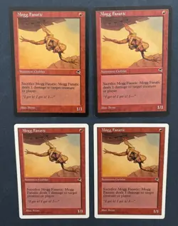 MTG 4X MOGG FANATIC (TEMPEST + ANTHOLOGIES) MAGIC THE GATHERING RED CREATURE - Image 3