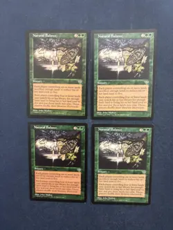 MTG 4X MIRAGE NATURAL BALANCE MAGIC THE GATHERING GREEN RARE SORCERY ENGLISH - Image 3