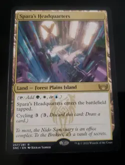 SPARA'S HEADQUARTERS Streets Of New Capenna SNC Magic MTG MINT CARD - Image 1