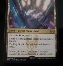 SPARA'S HEADQUARTERS Streets Of New Capenna SNC Magic MTG MINT CARD - Image 3