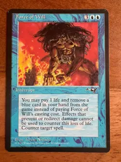 FORCE OF WILL English MTG Magic The Gathering / GD - Image 1