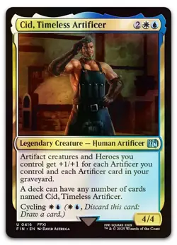 Cid, Timeless Artificer (0416) #416 (Foil) (NM) Final Fantasy FIN Magic MTG - Image 1