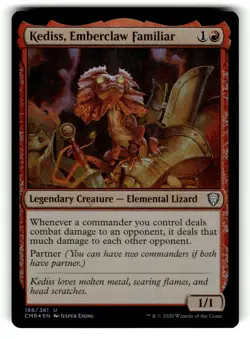 Kediss, Emberclaw Familiar 188 Commander Legends Magic: The Gathering Foil LP - Image 1