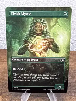 Elvish Mystic (Borderless) Commander Masters Regular - Image 1