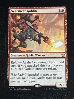 MTG Foundations Searslicer Goblin 0093 NM Rare - Image 1