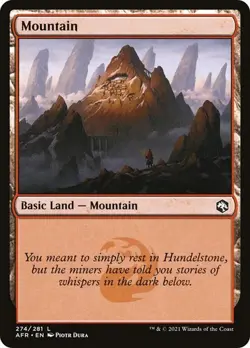 4 x Mountain (274/281) MTG Adventures in the Forgotten Realms NM Magic Regular - Image 1