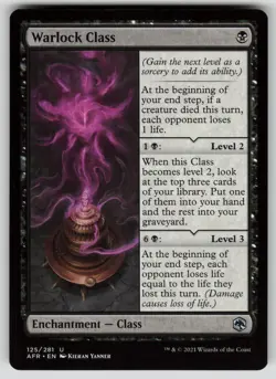 Warlock Class Normal U Adventures in the Forgotten Realms 125 NM - Image 1
