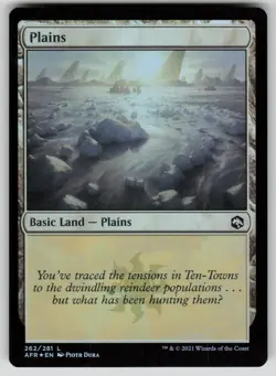 Plains () Foil L Adventures in the Forgotten Realms 262 NM - Image 1