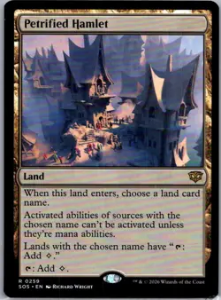 Petrified Hamlet (R) #259 Secrets of Strixhaven MTG NM - Image 1