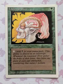 Revised Edition Magic: The Gathering Llanowar Elves MTG - Image 1