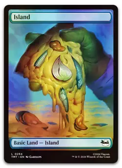 Island (0254) #254 (Foil) (NM) Teenage Mutant Ninja Turtles TMT Magic MTG - Image 1