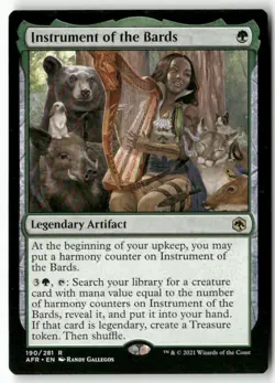 Instrument of the Bards 190 Adventures in the Forgotten Realms MTG NM - Image 1