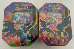 Pokemon TCG - Mega Charizard ex Tin (Set of 2 Tins) - Brand New Sealed - Image 1